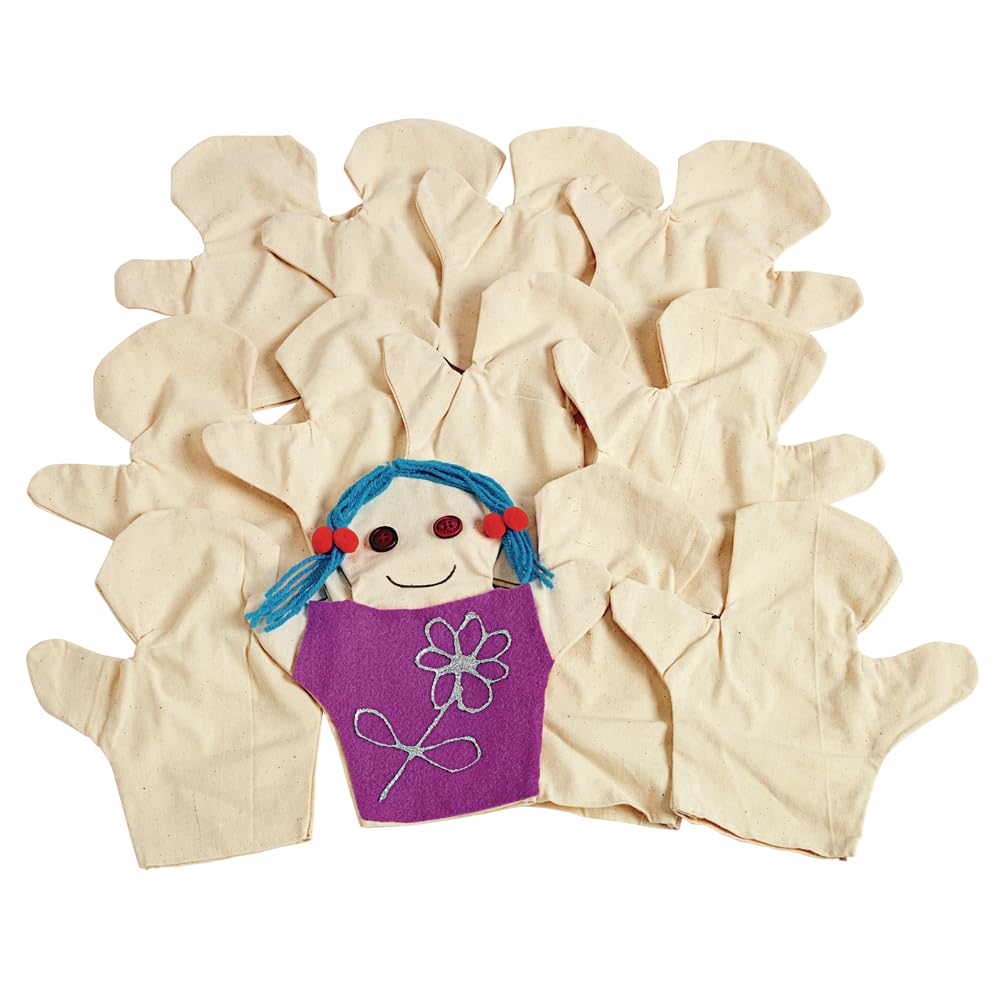 Colorations CANPUP Canvas Person Puppets (Pack of 12)