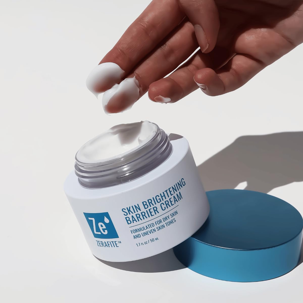ZERAFITE Skin Brightening Barrier Cream (Container + Refill Pod, 1.7 oz.)