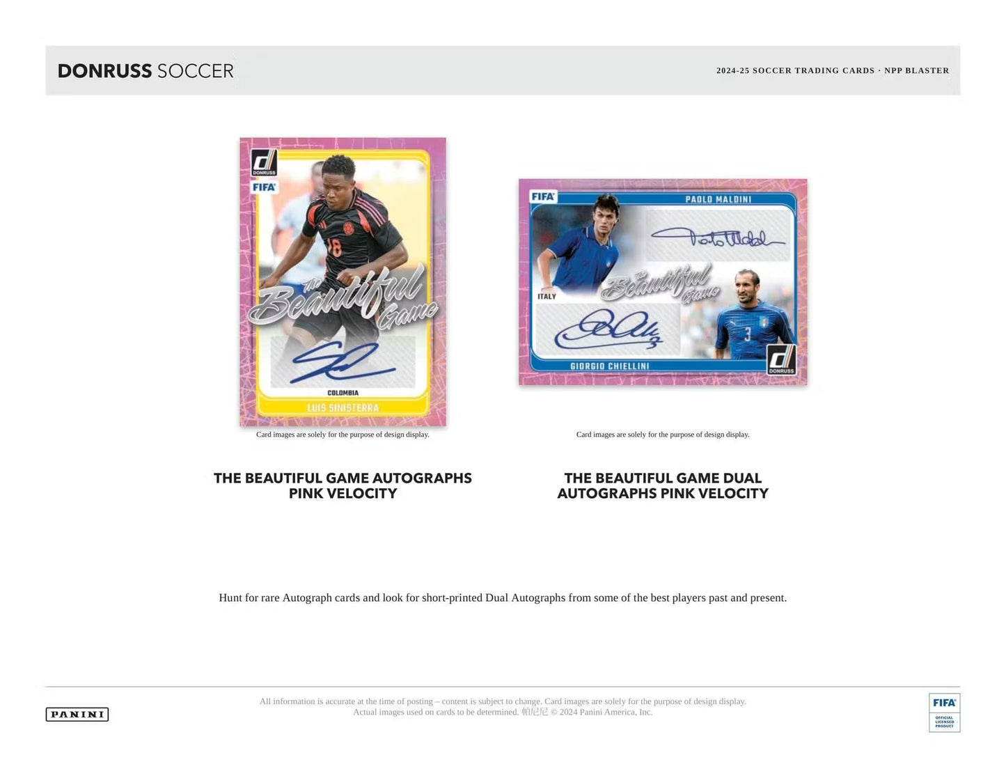 2024/25 Panini Donruss Soccer 6-Pack Blaster Trading Card Box (Blaster Exclusive Red Cubic Parallels)