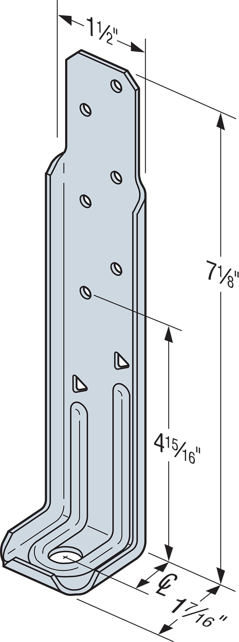 Simpson Strong-Tie DTT1Z-KT DTT1Z ZMAX Galvanized Deck Tension Tie Kit for 2X with Screws (4-Qty) (Pack of 4)