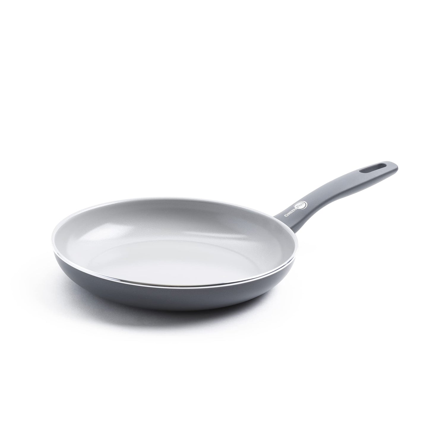GreenPan Dover Healthy Ceramic Nonstick, 10" Frying Pan Skillet, PFAS-Free, Dishwasher Safe, Comfort Grip Handle, Grey