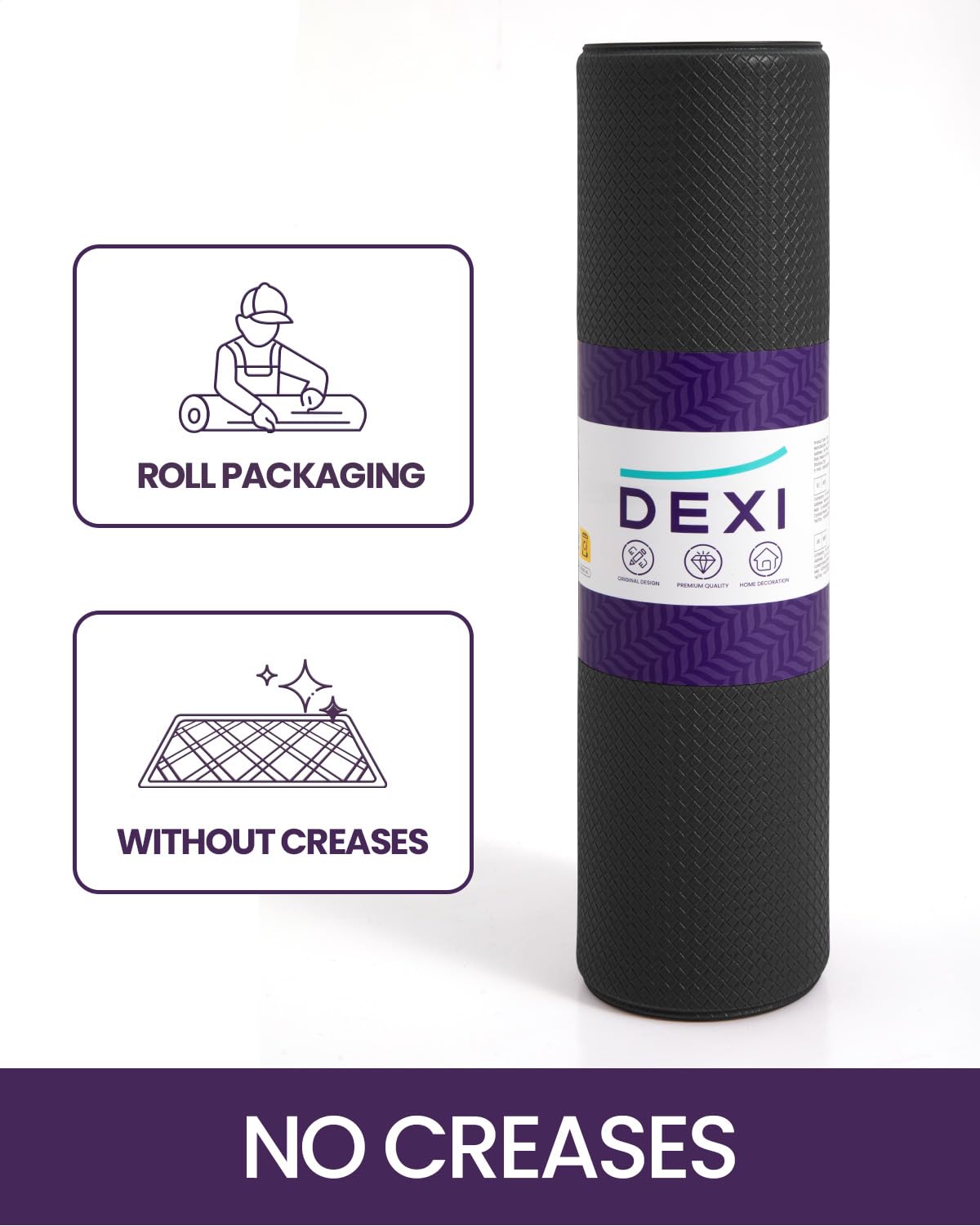 DEXI Kitchen Floor Mats Cushioned Anti Fatigue, 23x94, Large Long Standing Runner Rug Waterproof, Comfort Memory Foam Padded for Front Sink Laundry, Black