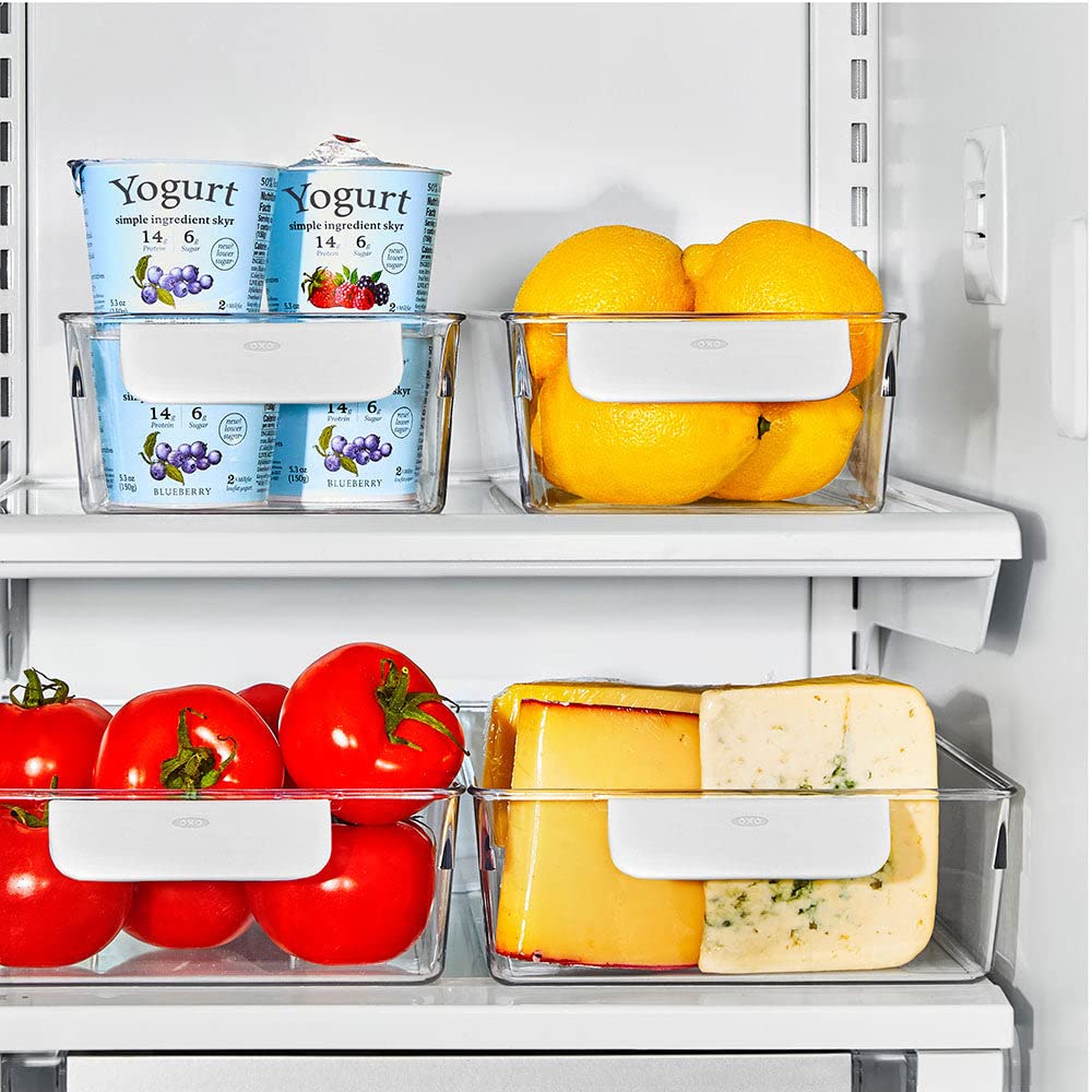 OXO Good Grips 4-Piece Fridge Storage Bin Starter Set