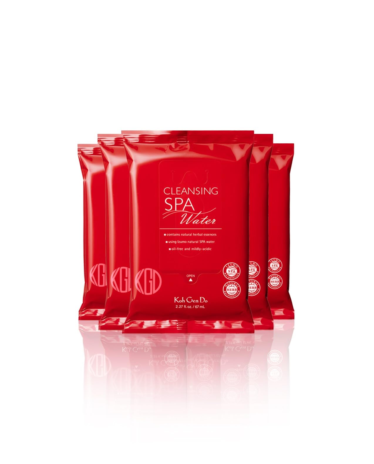 Koh Gen Do Cleansing Water Cloth Set, 5 PACKS / 10 CLOTHS PER PACK