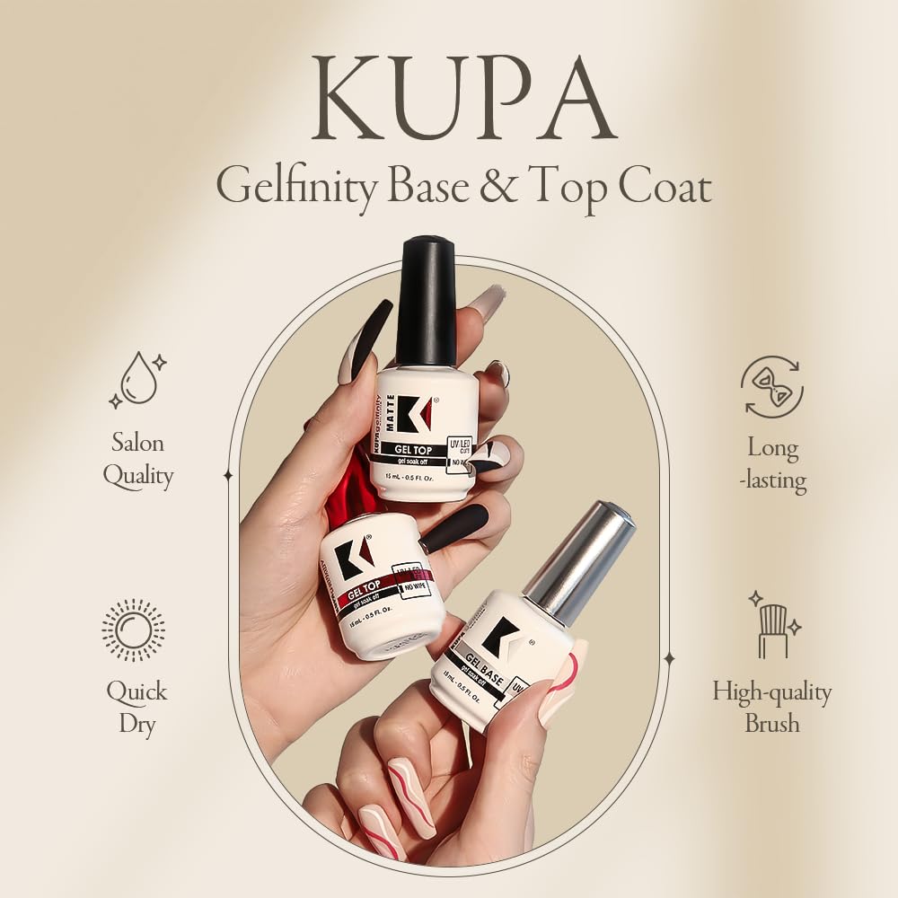 KUPA GelFinity Gel Base Coat 8oz.