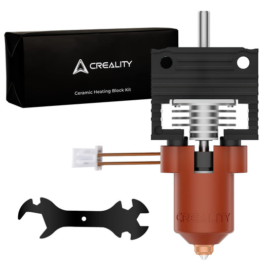 2025 Official Creality K1/K1 Max/K1C Hotend Upgrades Kit, K1 Series Ceramic Heating Block Kit, 3D Printers Hotend with Integrated Quick-Swap Nozzle, Supports 300°C High Temperature, 600mm/s High-Speed