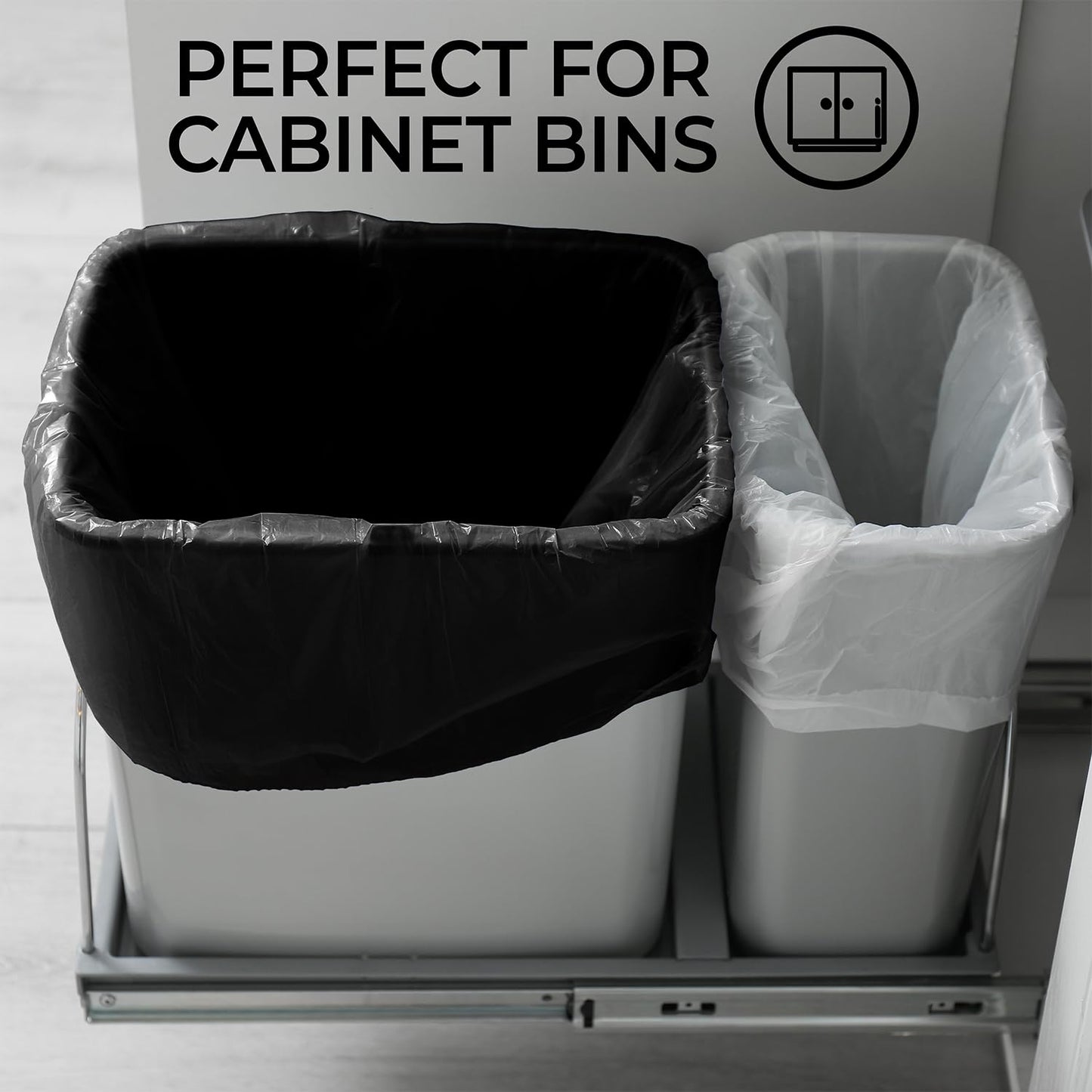 ToughBag 13 Gallon Black Trash Bags, 24 x 33" Black Garbage Bags (1000 COUNT) – Bulk Trash Bag 13 Gallon Tall Kitchen 1000 - Made In USA