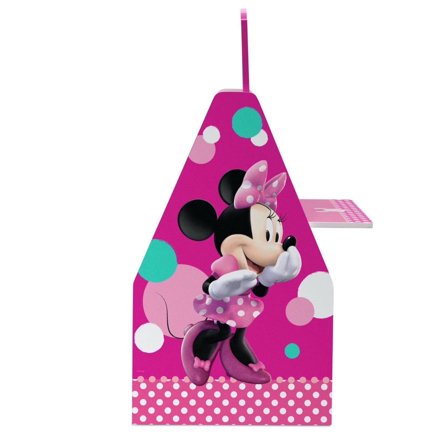 Delta Children Deluxe Kids Art Easel Desk Stool Toy Table Organizer, Disney Minnie Mouse