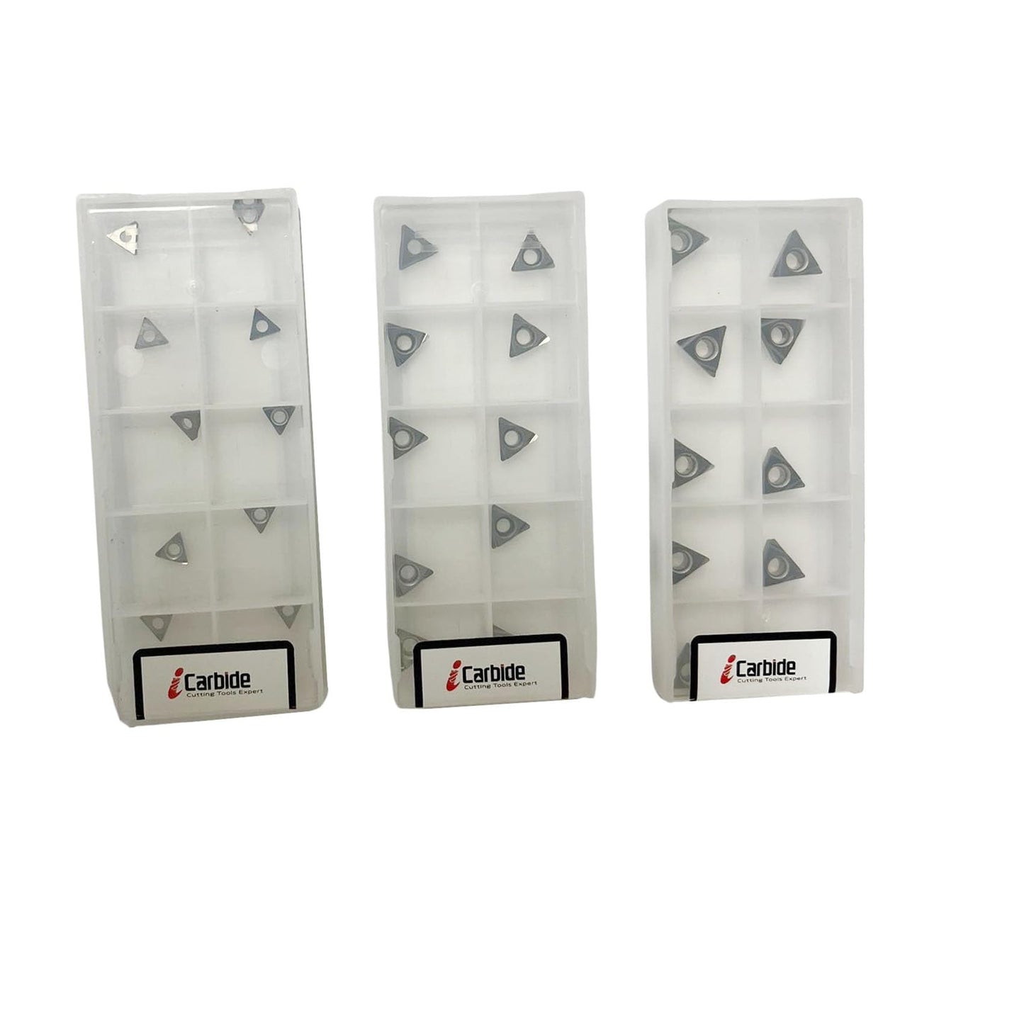 iCarbide (30PCS CARBIDE INSERTS) 10Pack of TBCT060104, TBCT090204, TBCT110304