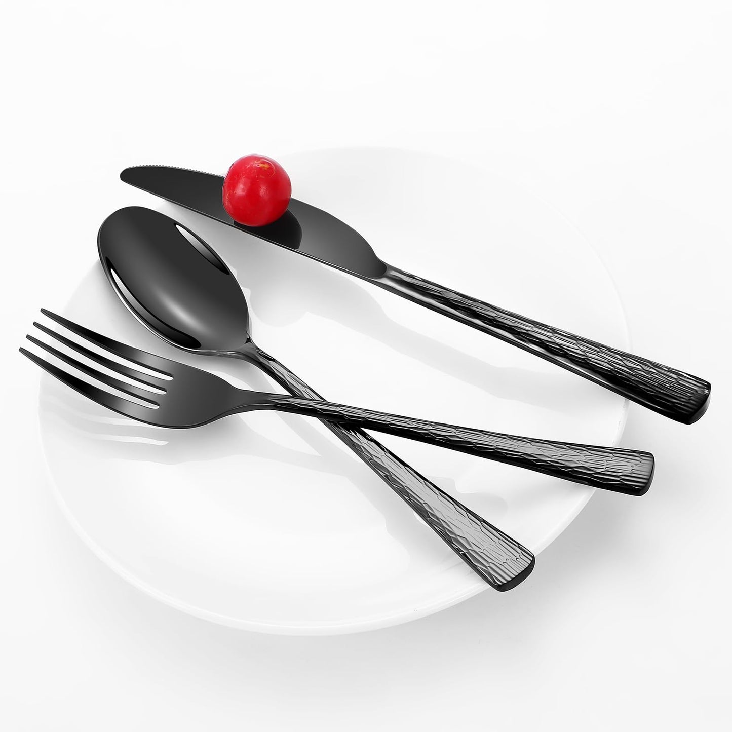 Silverware Set, 18/10 Stainless Steel 50 PieceFlatware Set for 10, Utensil Sets DishwasherSafe, Rust-Resistant, Modern Cutlery Set forHome, Wedding, Restaurant