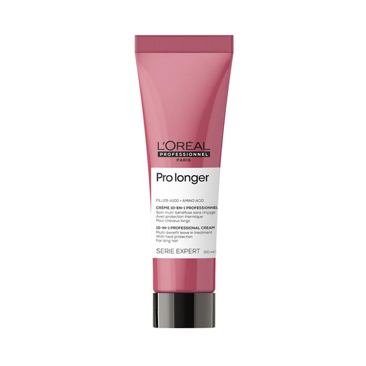 L'Oreal Professionnel Pro Longer Heat Protectant Cream - For Thinned Hair, Fills and Visibly Reduces Appearance of Split Ends, Provides Thicker Hair and Shine