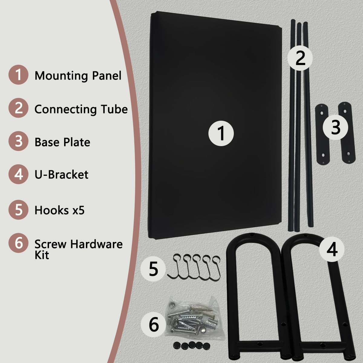 FunFlare Microwave Shelf Wall Mount,Microwave Wall Shelf with 5 Hooks and 2 Guardrails Wall-Mounted, For Small Microwave to Load Capacity 30kg for Home Kitchen Laundry and Living Room