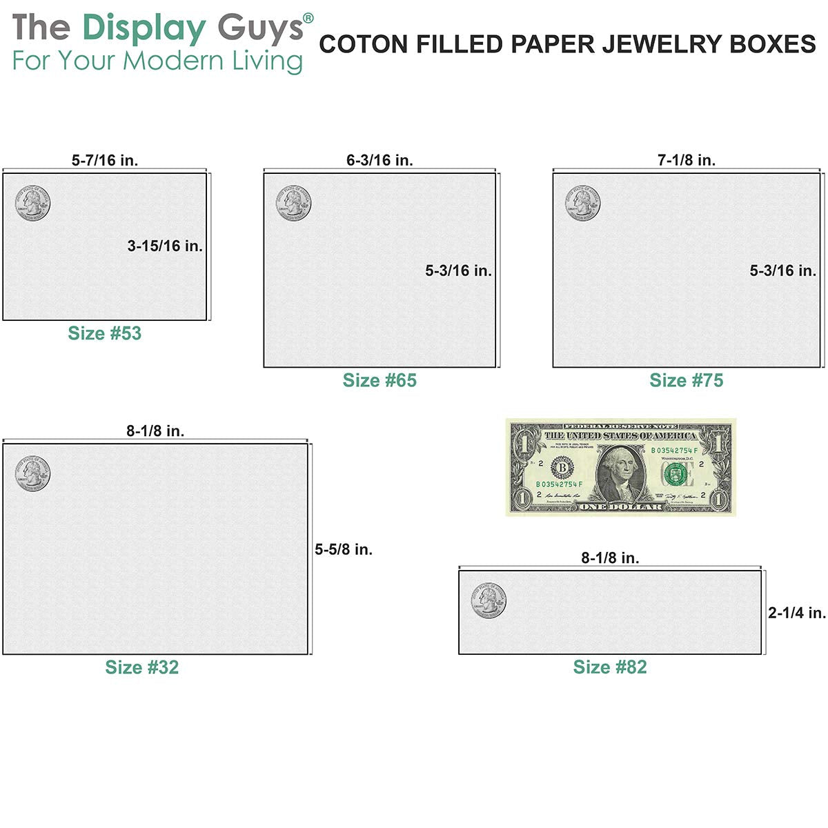 TheDisplayGuys - 100-Pack #33 Cotton Filled Cardboard Paper Jewelry Boxes Gift Case - White Swirl (3.5" x 3.5" x 1.0") - for Shipping or Storage