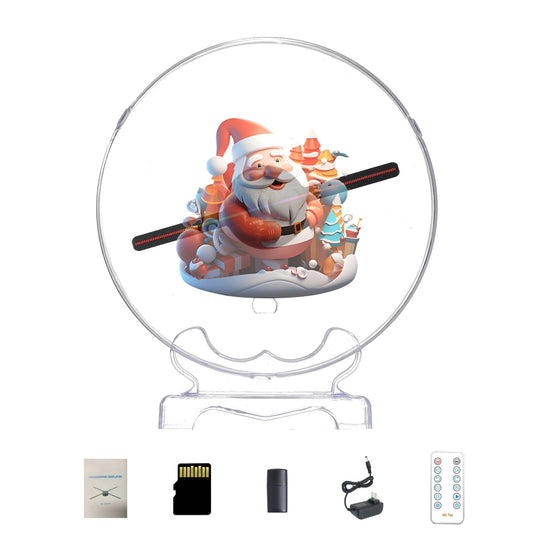 3D Hologram Fan,18CM Hologram Fan Projector with Cover Picture Fan Spinner with Bluetooth Remote,HD LED with 700 Video Library,Holographic Fan for Halloween