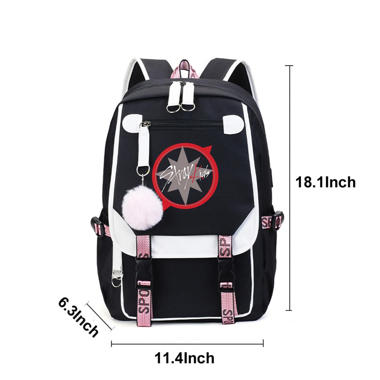 eTel Like Stray Kids Backpack Merch, Stray Kids Book Bag Casual Backpack