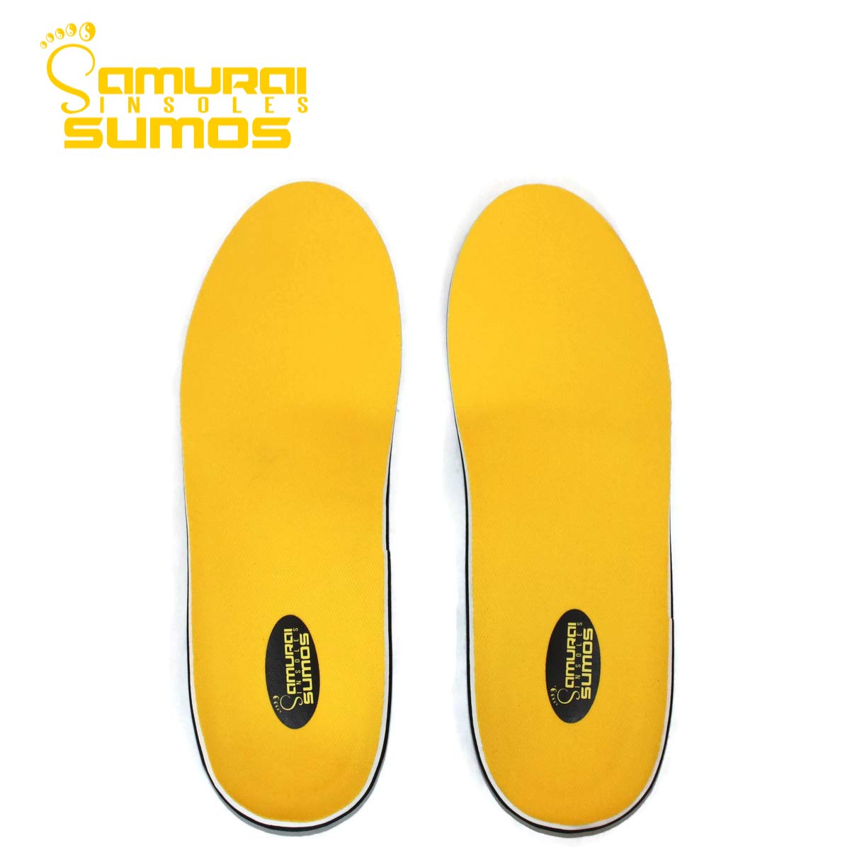 Samurai Insoles Sumos- Super-Padded Orthotics for Flat Feet- Perfect for Work Boots, Roomy Sneakers or Shoes (Mens 11-11 1/2 | Womens 13-13 1/2)