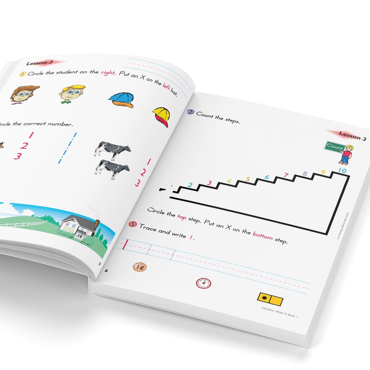 Horizons Kindergarten Math Student Books 1 & 2