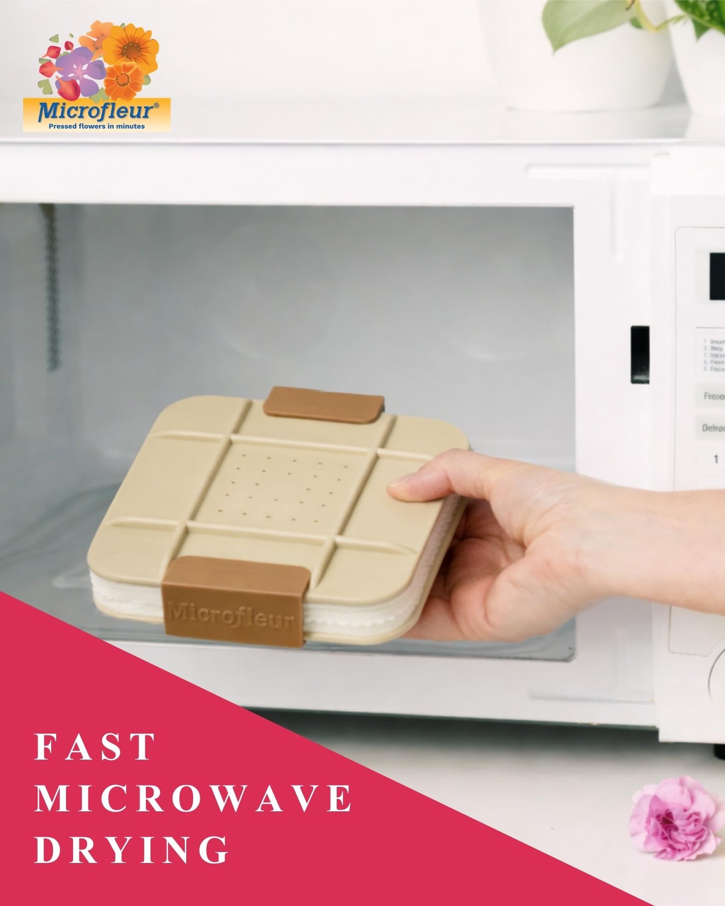 Microfleur Regular 5" Microwave Flower Press