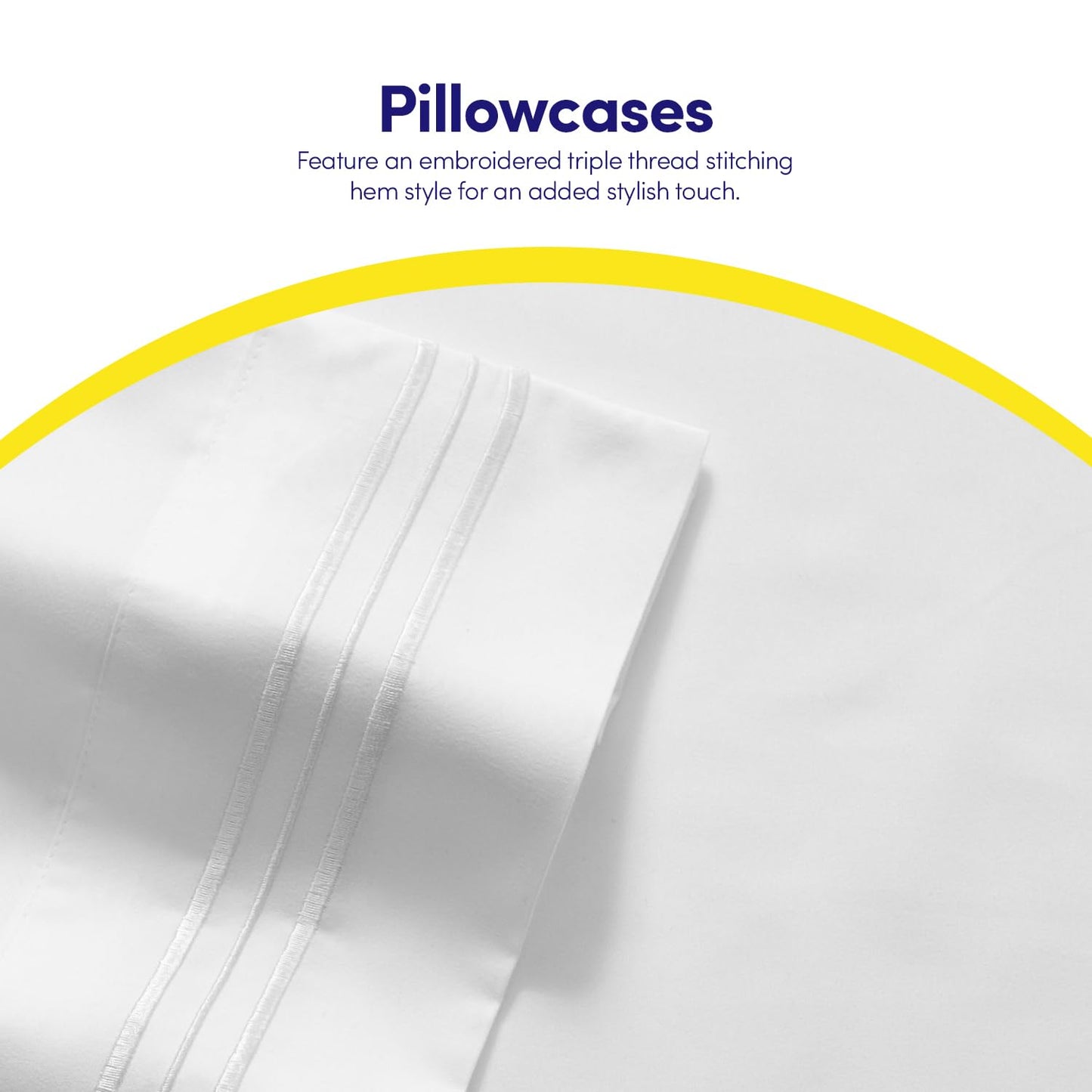 1500 Supreme Collection Sheet Sets White - Luxury Hotel Bed Sheets and Pillowcase Set for King Mattress - Extra Soft, Elastic Corner Straps, Deep Pocket, White