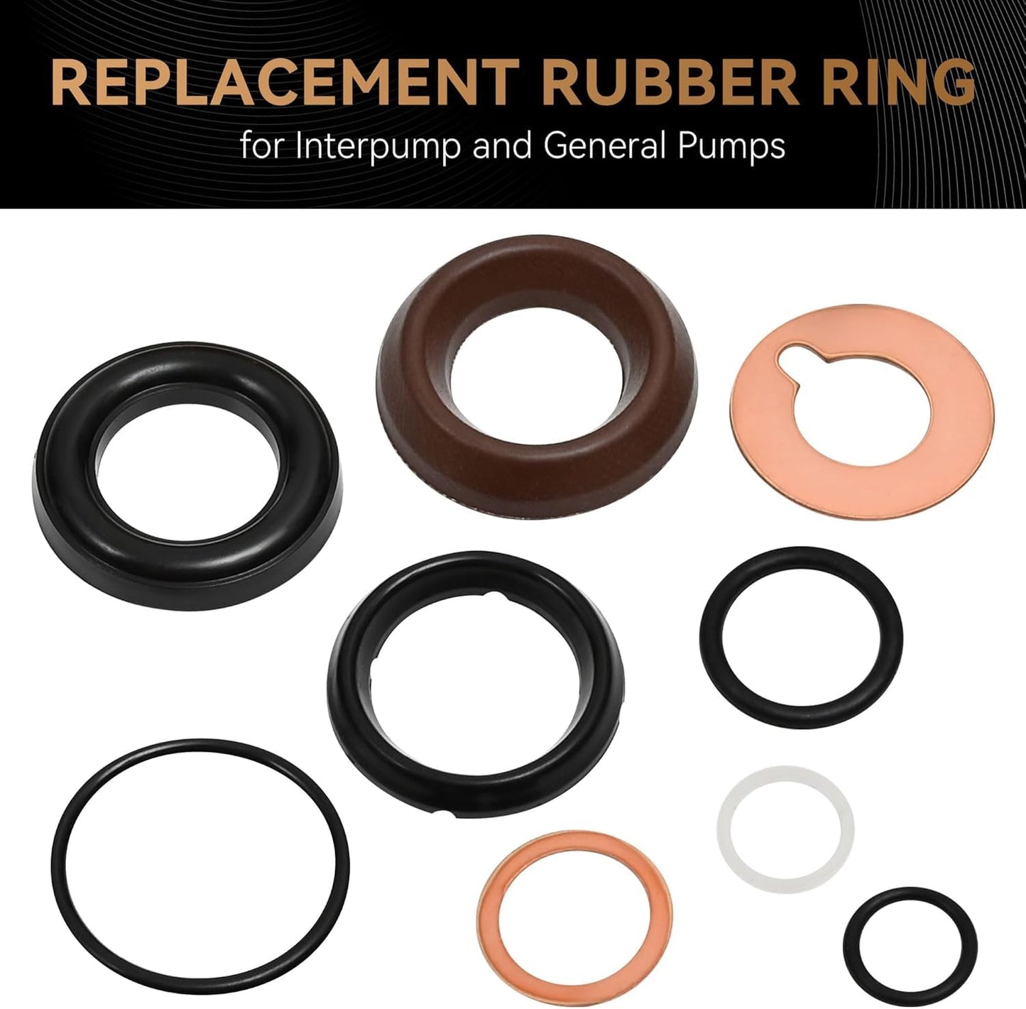 Compatible for General Pump Rebuild 20mm Kit – Replacement Packing Kit for 20mm Pressure Washer Pump Complete Pressure Washer Seal Kit Set for T1011 TS1011 TS1511 TS2021 TS2011 TS1021