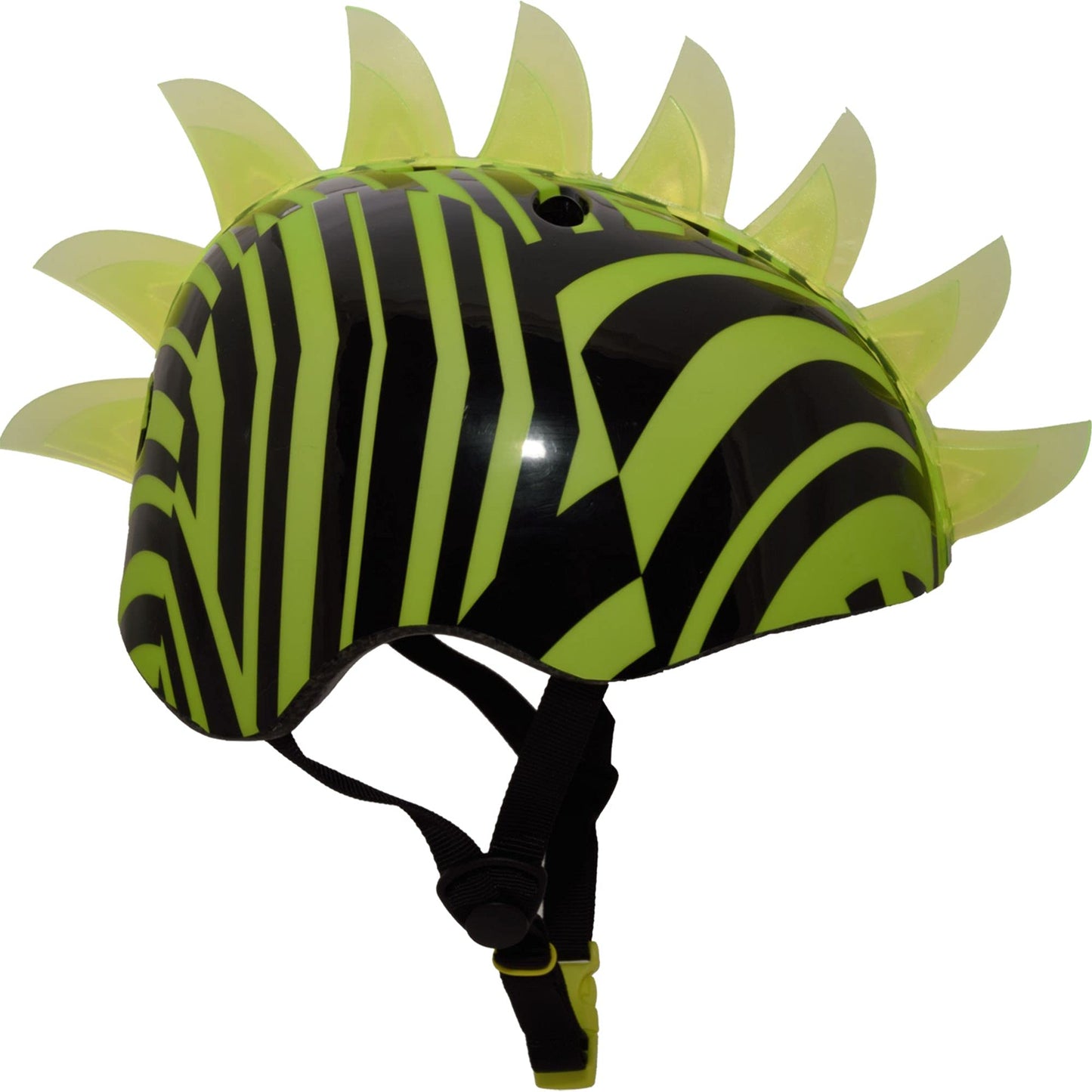 Krash unisex teen Krash Mohawk Bike Youth Helmet, Dazzle Green LED, One Size US