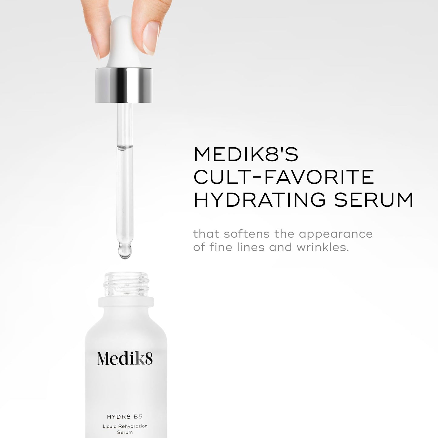 Medik8 Hydr8 B5 - Intense Hydrating, Firming, Hyaluronic Acid Serum for Face - Moisturizing Face Serum for Smooth Complexion - Vitamin B5-1.0 oz