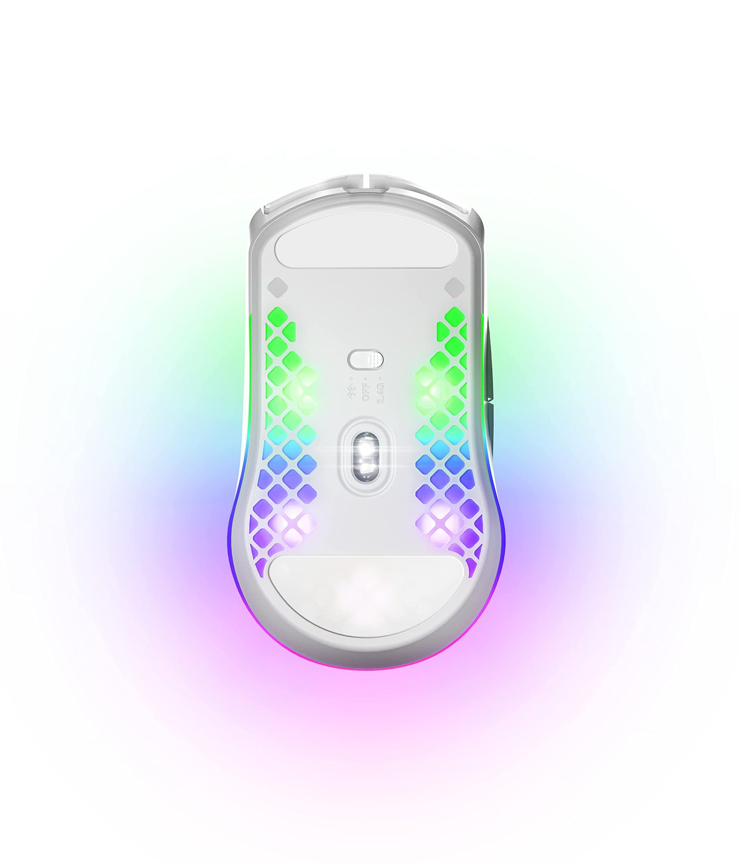 SteelSeries Aerox 3 Wireless - Super Light Gaming Mouse, 18,000 CPI TrueMove Air Optical Sensor, Bluetooth Cordless/Wireless PC Gaming Mice for Computer and Laptop, Water Resistant, Snow (Renewed)