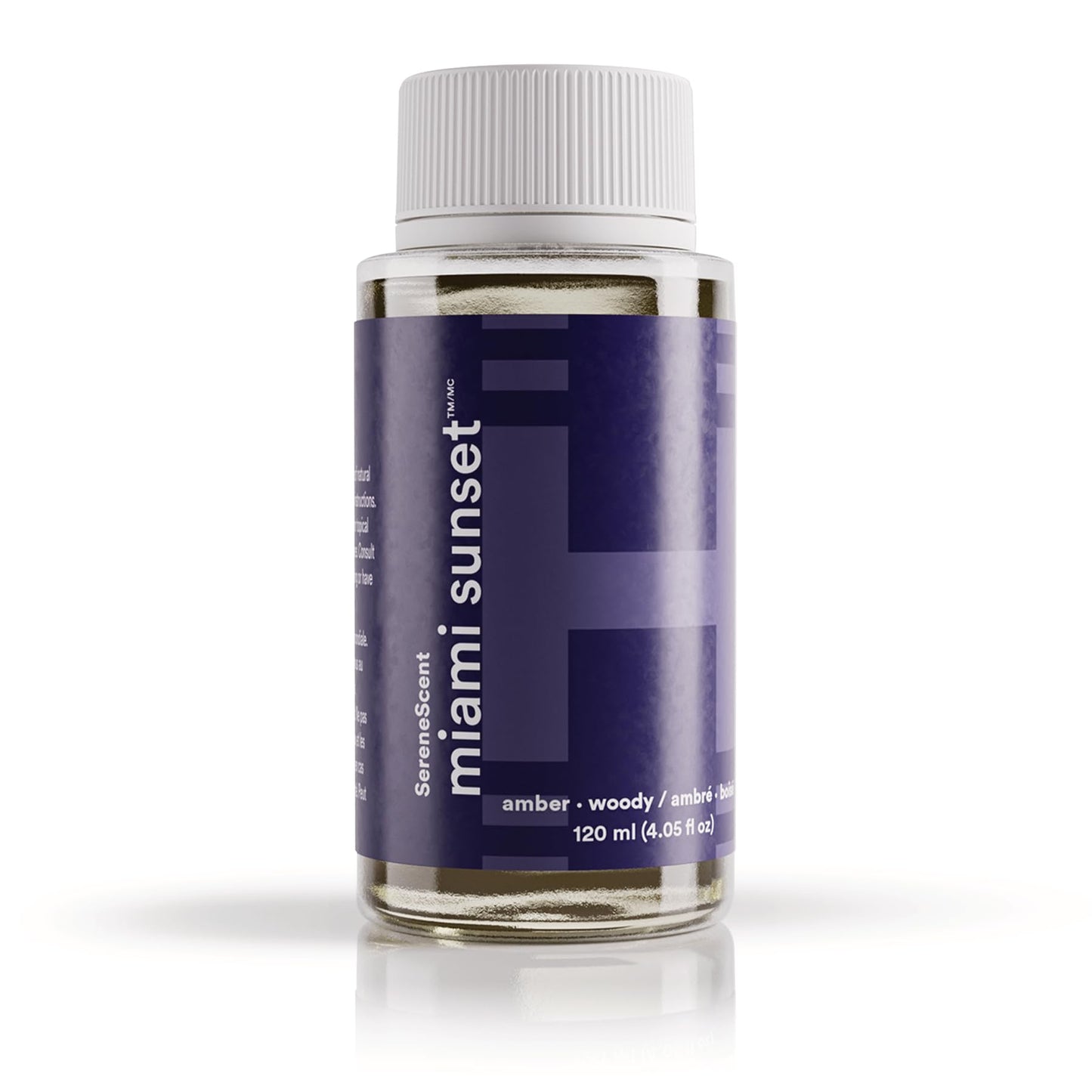 Homedics SereneScent Waterless Diffuser Oil Refill — Miami Sunset (120ml). Bright & Tropical Home Fragrance. Compatible with SereneScent Diffusers. Easy Twist Plug & Play