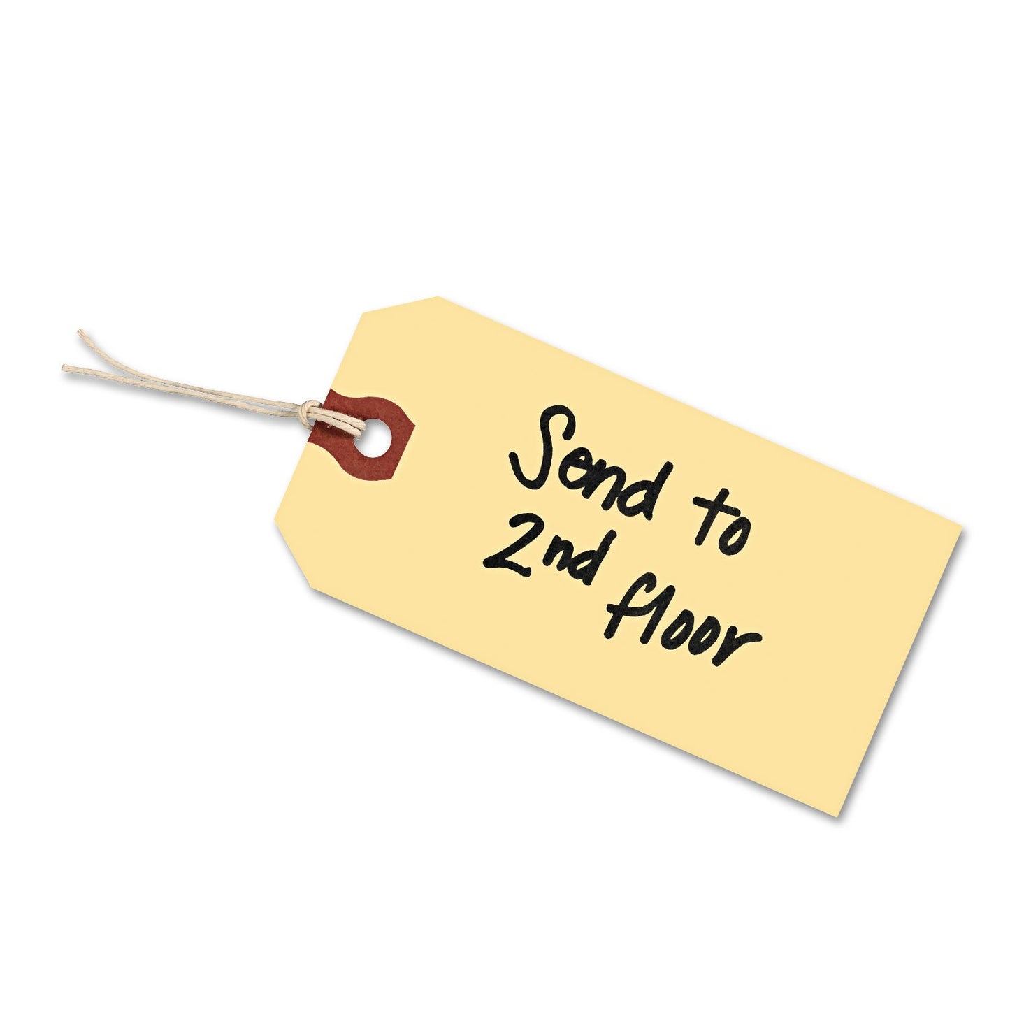 Avery Price Tags with String Attached, 11.5 pt. Stock, 3-3/4" x 1-7/8", 1,000 Manila Hang Tags (12503)
