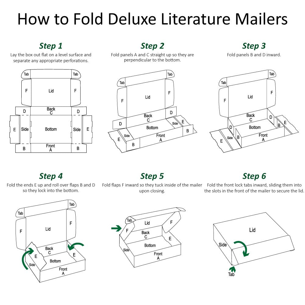 Boxes Fast BFMFL1294K Deluxe Literature Cardboard Mailers, 12 1/8 x 9 1/4 x 4 Inches, Corrugated Die-Cut Shipping Boxes, Large Brown Kraft Mailing Boxes (Pack of 50)