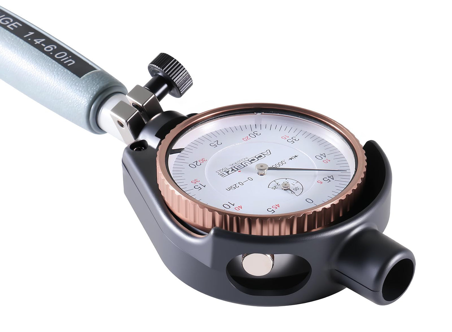 Accusize Industrial Tools Dial Bore Gauge Set, 1.4-6 inch Measuring Range, 0.0005'' Graduation Interval, Ee20-1406
