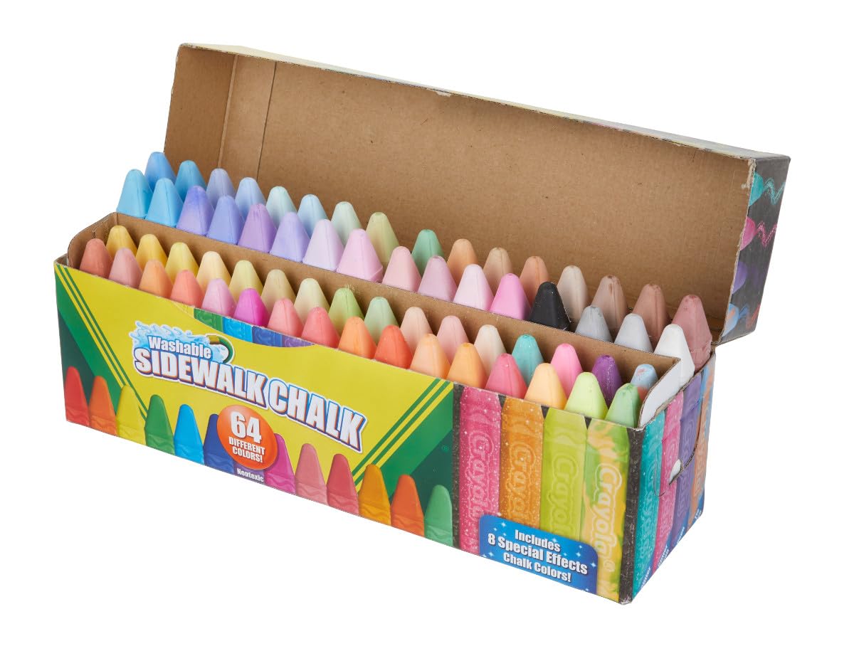 Crayola 64ct Ultimate Washable Chalk Collection