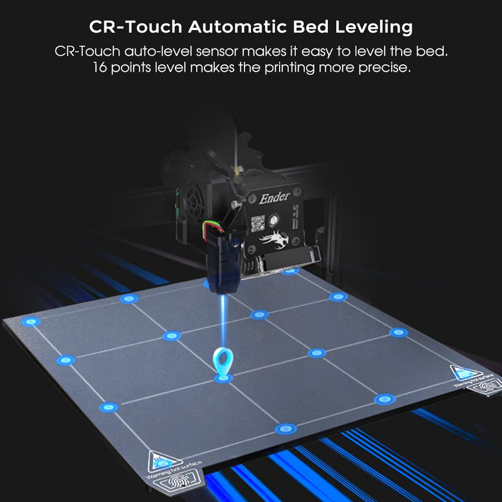 2024 New Version Creality Ender 3 S1 Pro with 200mm/s Printing Speed, Sprite Direct Extruder CR Touch Auto Leveling 300℃ High-Temp Print, Dual Z-axis Screw Build Volume 8.66x8.66x10.63 inch