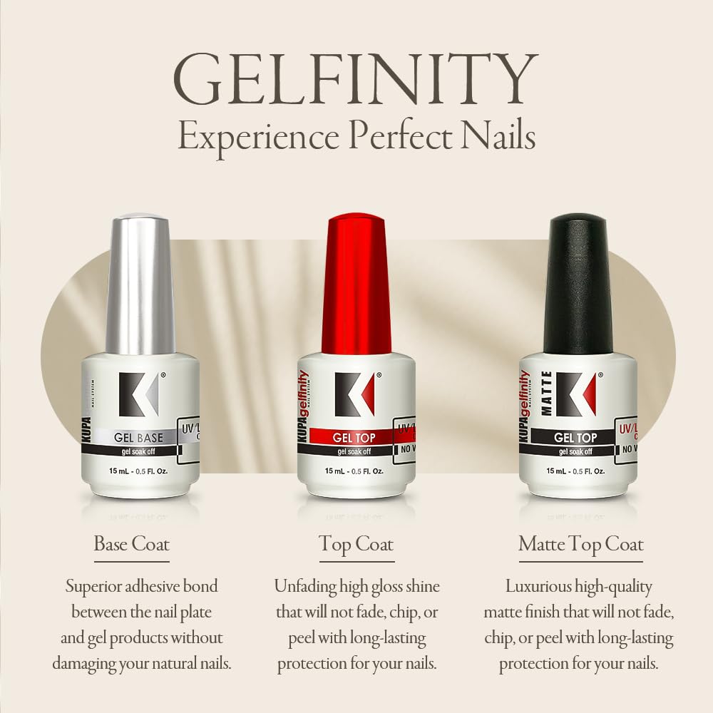 KUPA GelFinity Gel Base Coat 8oz.