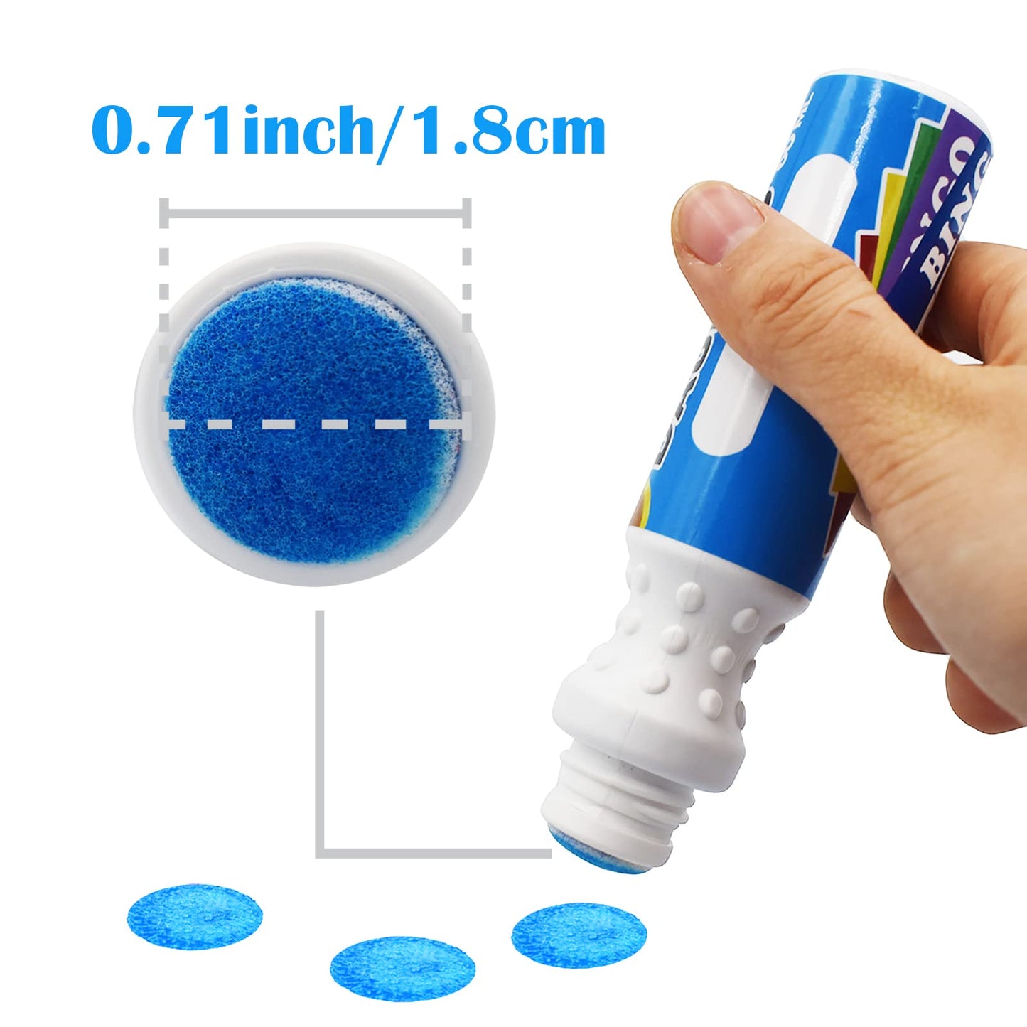 Yuanhe Bingo Daubers Dot Markers - Mixed Colors Set of 36 Pack-12Colors