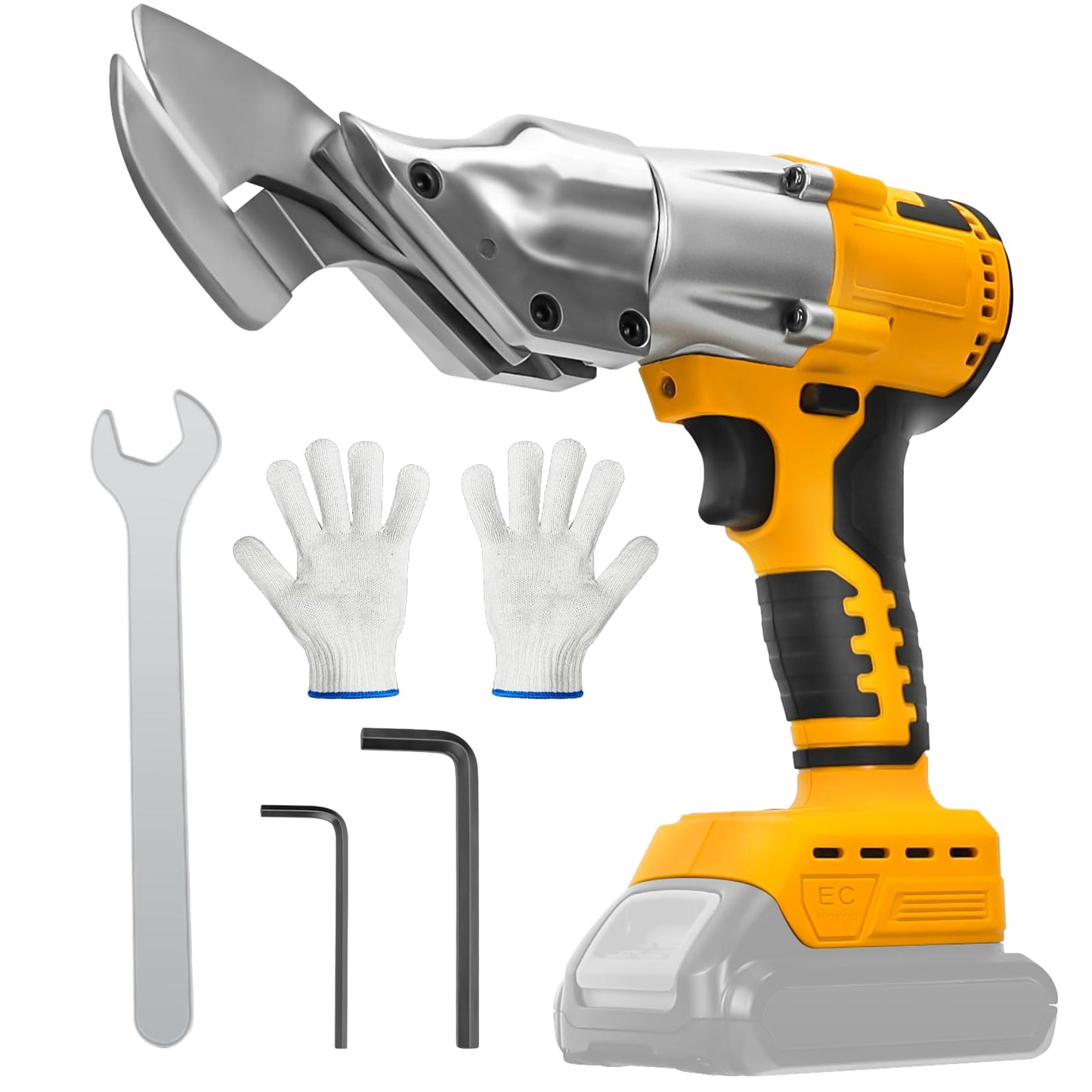 Cordless Metal Shear for DeWalt 20V Max Battery, Brushless Electric Metal Scissors for Cutting Stainless Sheet, Iron, Carpet, Leather, Cardboard (NO Battery)