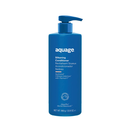 Aquage SeaExtend Silkening Conditioner, Improves Manageability and Prepares Hair for Sleek, Smooth Styling with Frizz-Free Results, 33.8 oz.