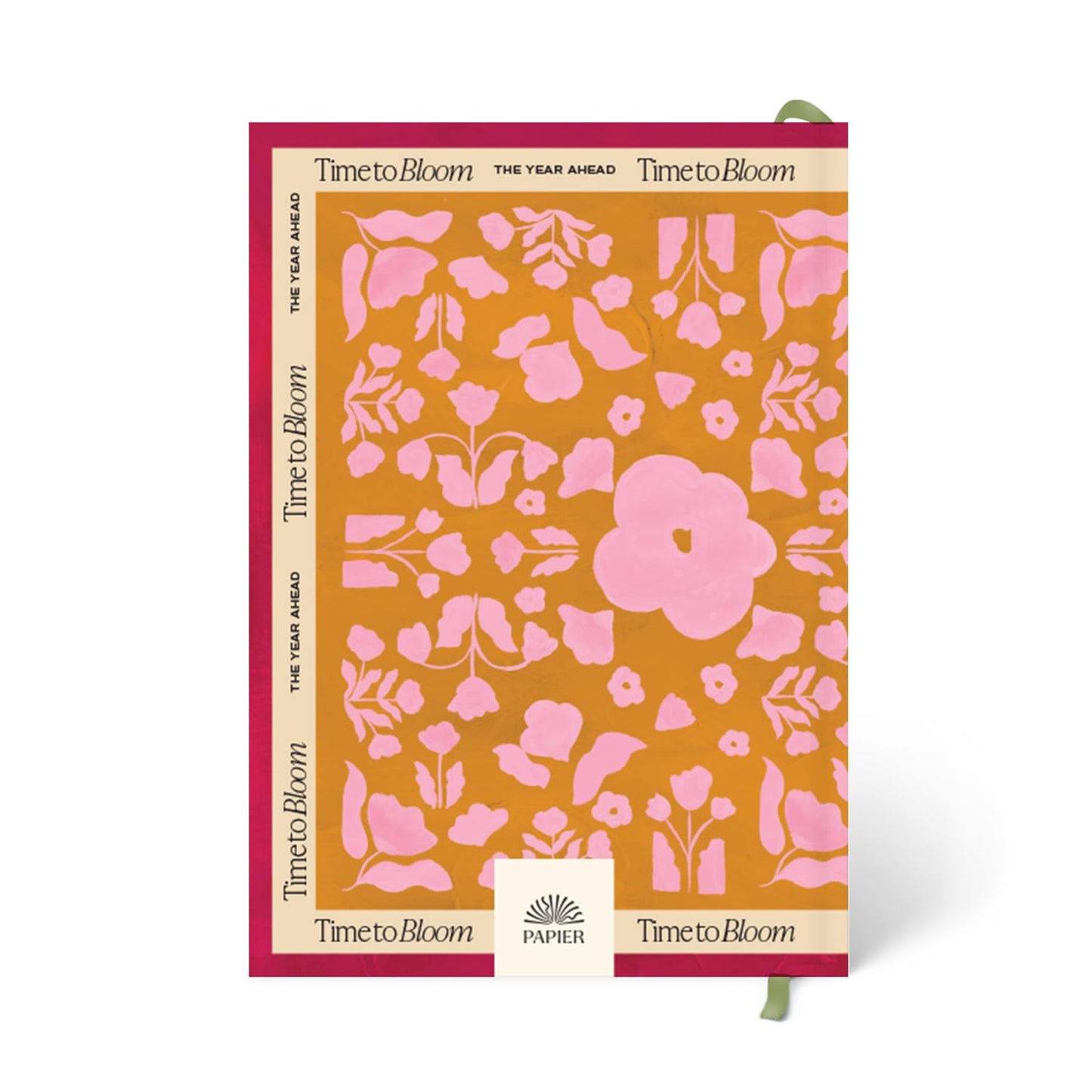 Papier Time to Bloom Daily Planner - Hardcover Vintage Design | Undated 16-Week Goal Planner | Track Habits, Thoughts, To-Dos & Priorities | Beautiful Motivational Gift
