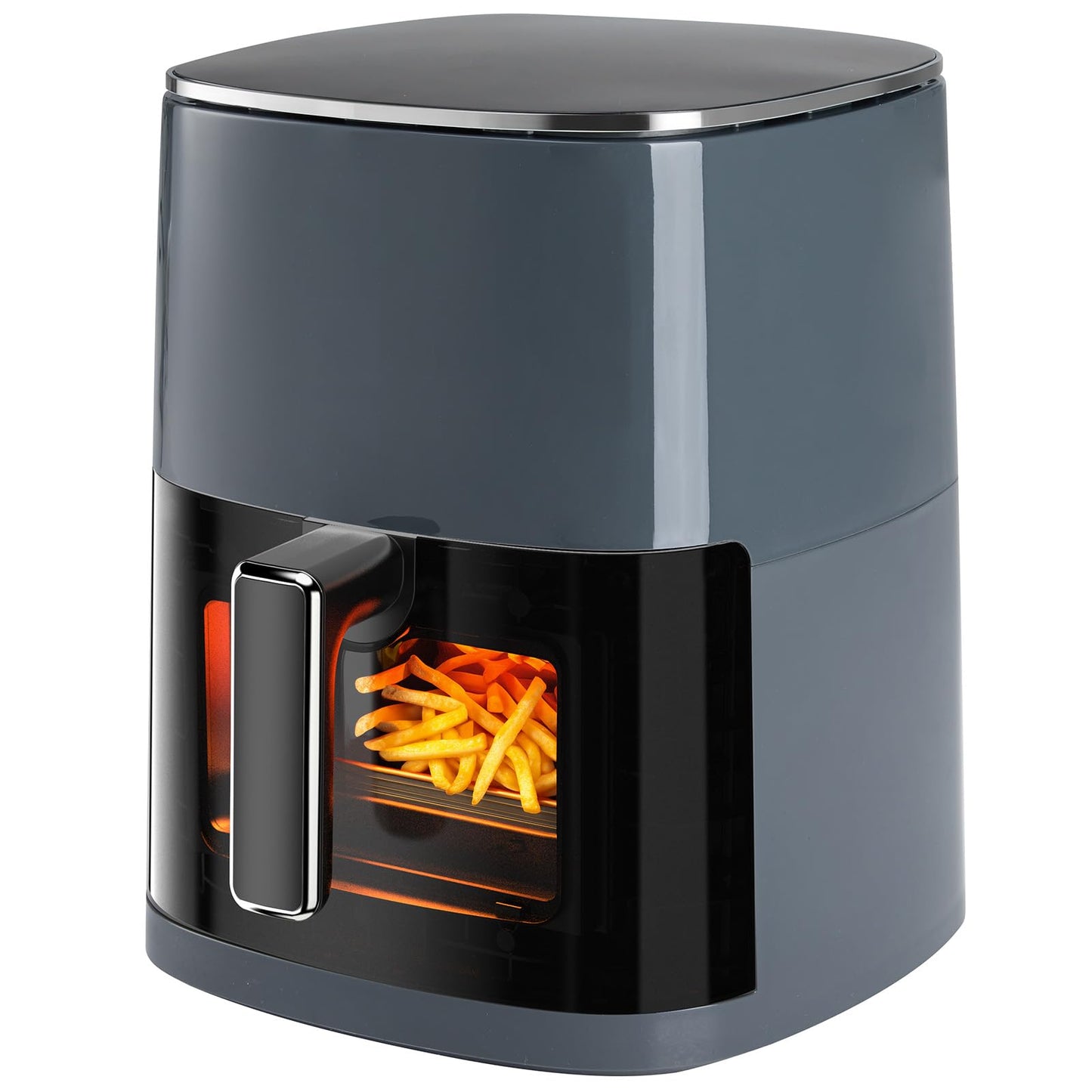 OLIXIS Air Fryer 6 Quart with Window Square Air Fryer 12-in-1 Air Fry, Roast, Reheat, Dehydrate, Bake, Steam, Fries, Custard, Chicken, Wings, Sea Food, Vegetabels,400F