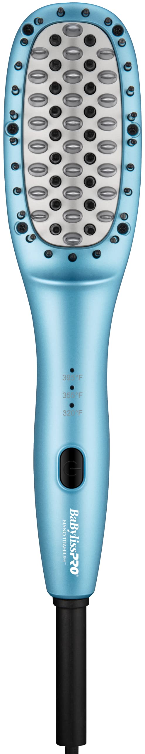 BaBylissPRO BaBylissPRO Nano Titanium Compact Thermal Paddle Brush, Hair Styling Tools & Appliances, BNTPB2UC, Blue