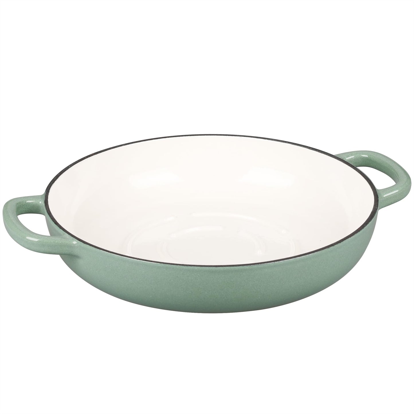 EDGING CASTING Enameled Cast Iron Dutch Oven Pot with Lid, Round Bread Oven for Homemade Sourdough Bread Baking, 6 Quart, Sage Green