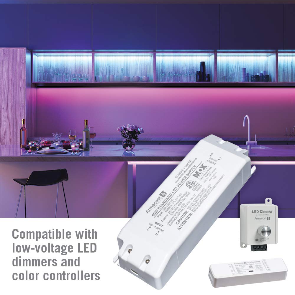 Armacost Lighting 850600 24 Volt LED Power Supply, White