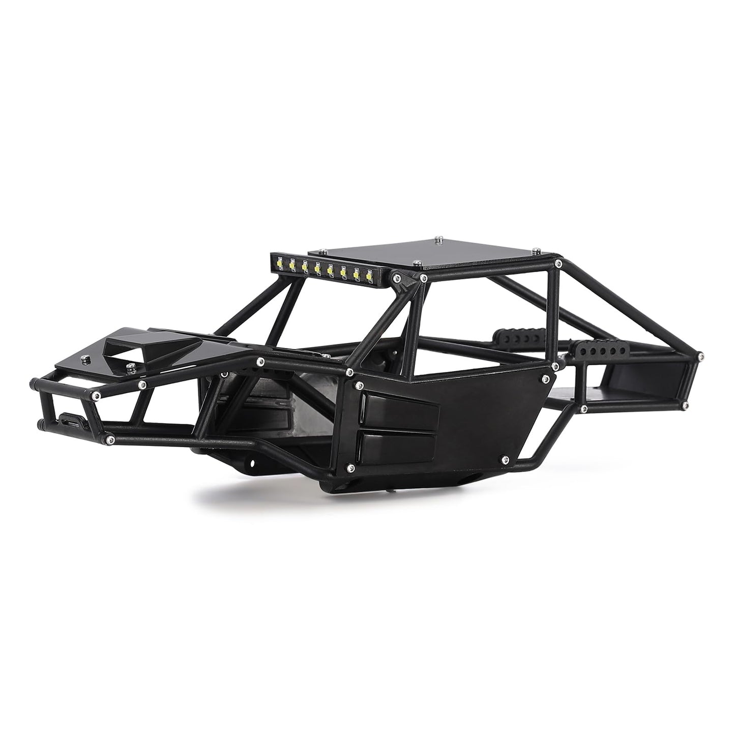 INJORA Rock Tarantula Nylon Buggy Body Shell Chassis Kit for TRX4M 1/18 RC Crawler Upgrade（Black）