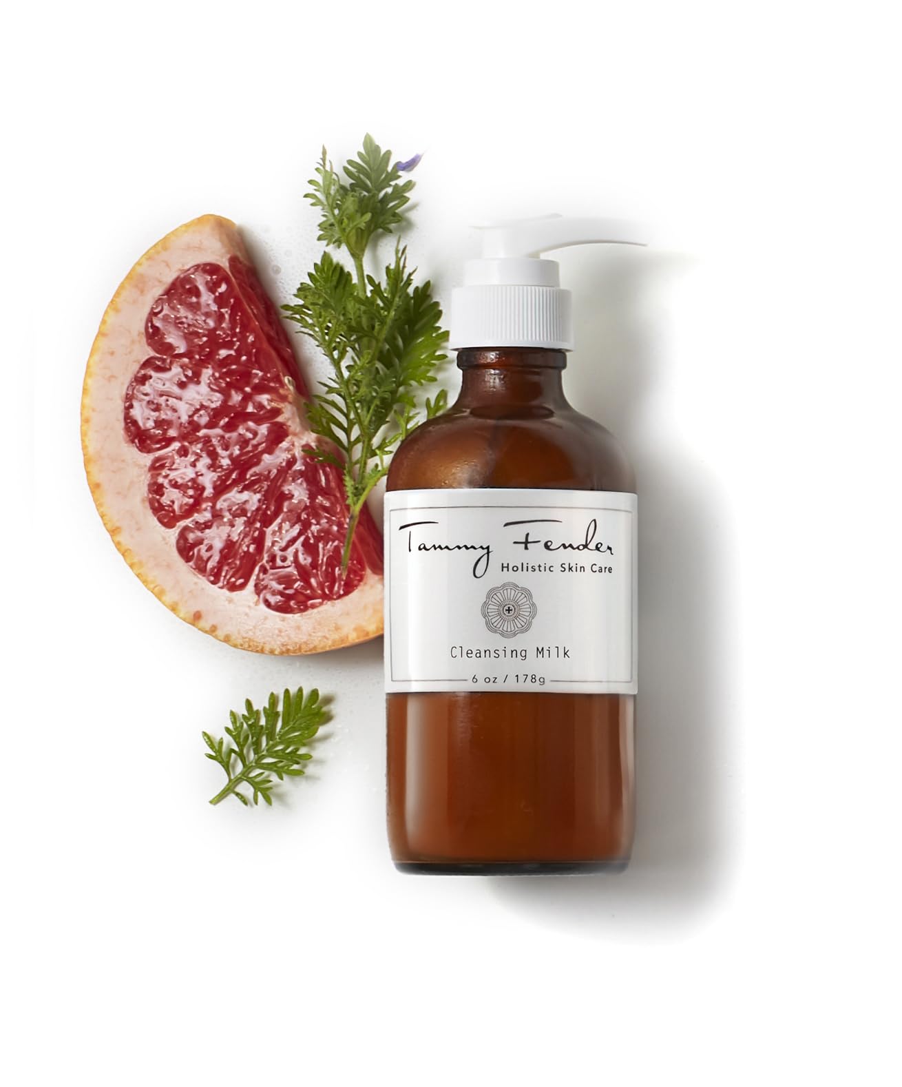 TAMMY FENDER - Natural Cleansing Milk | Organic, Cruelty-Free, Non-Toxic | Lightweight, Rejuvinating, Naturally Scented (6 oz | 178 g)