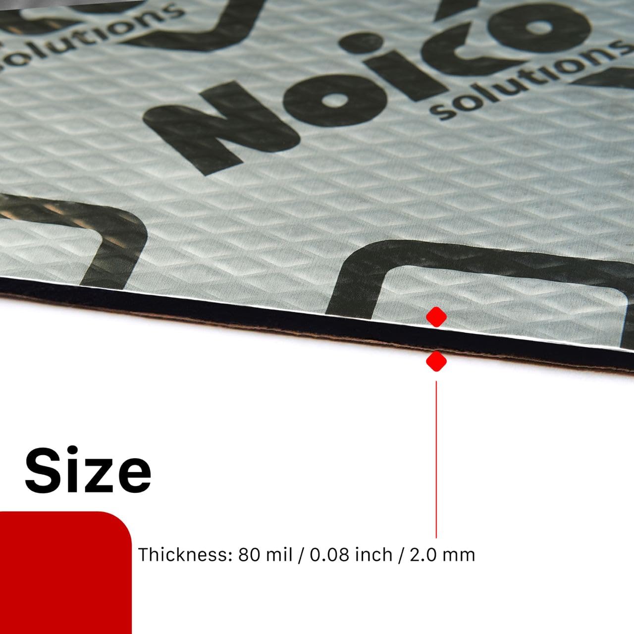 Noico 80 mil (2 mm) 36 sqft (3.4 sqm) car Sound deadening mat, Butyl Automotive Sound Deadener, Audio Noise Insulation and dampening