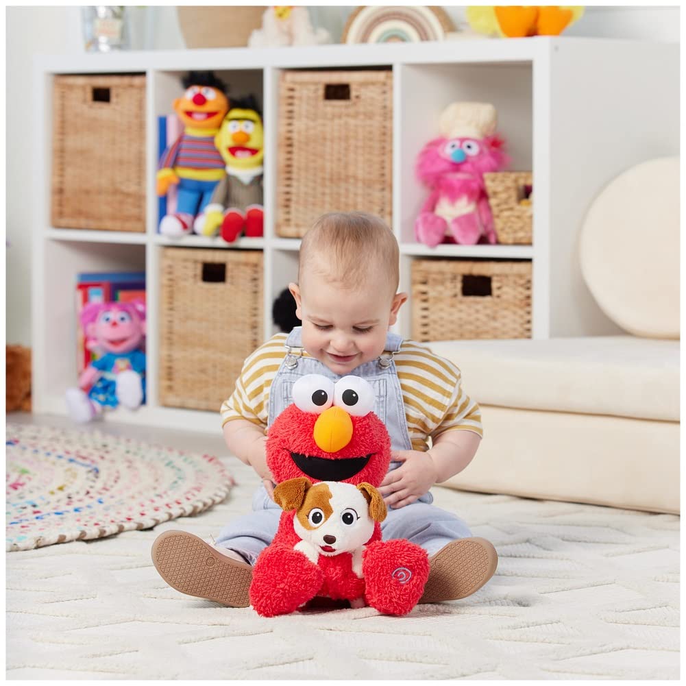 GUND Sesame Street Official Furry Friends Forever Dance & Play Elmo and Tango Animated Plush, Plush Sensory Toy for Ages 1 & Up, Red/Cream, 13”