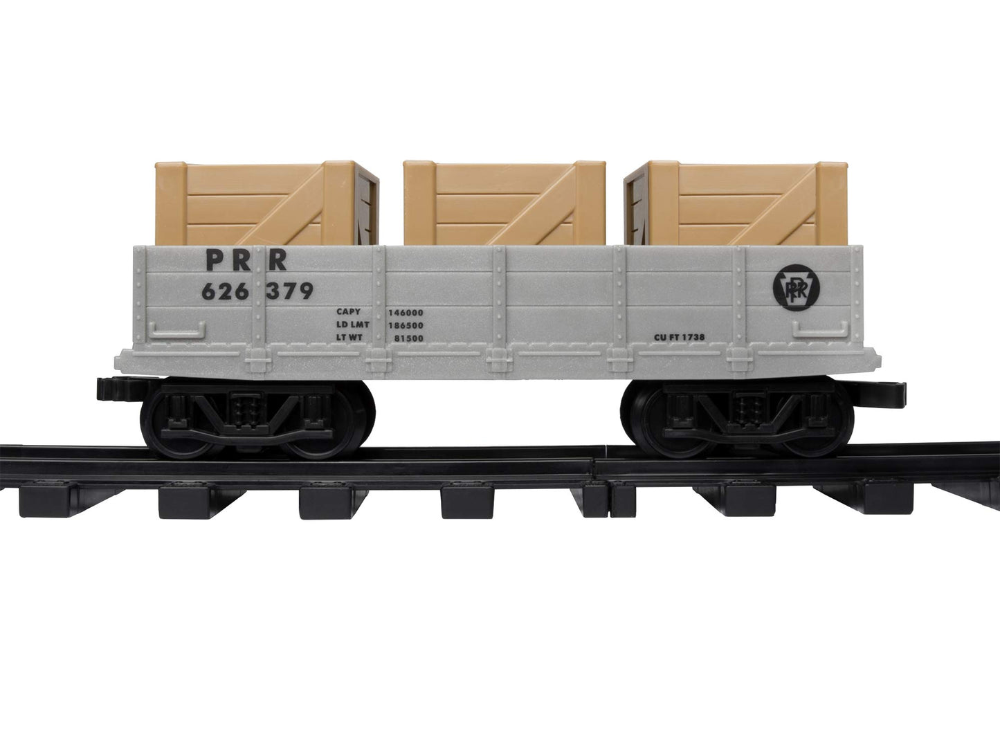 Lionel Battery-Operated Pennsylvania Flyer Freight Toy Train Set with Bluetooth, Locomotive, Train Cars, & Track with Authentic Train Sounds, Lights, & Water Vapor Smoke Effects for Kids 4+