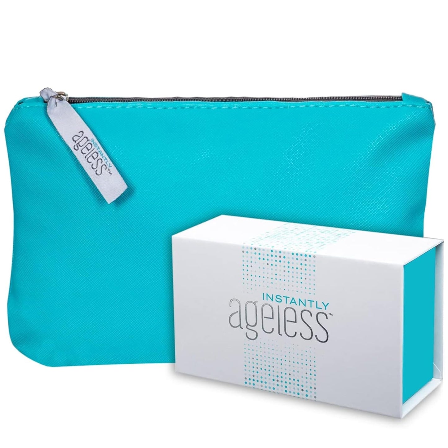 Instantly Ageless - Instant Face Lift Cream - Skin Care for Anti Aging face cream - Instant Under Eye Bags Remover - Facelift in a Box of 25 Vials with Makeup Bag