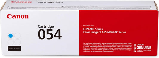 Canon Genuine 054 Cyan Toner Cartridge Compatible with LBP622Cdw, LBP623Cdw, MF641Cdw, MF642Cdw, MF644Cdw