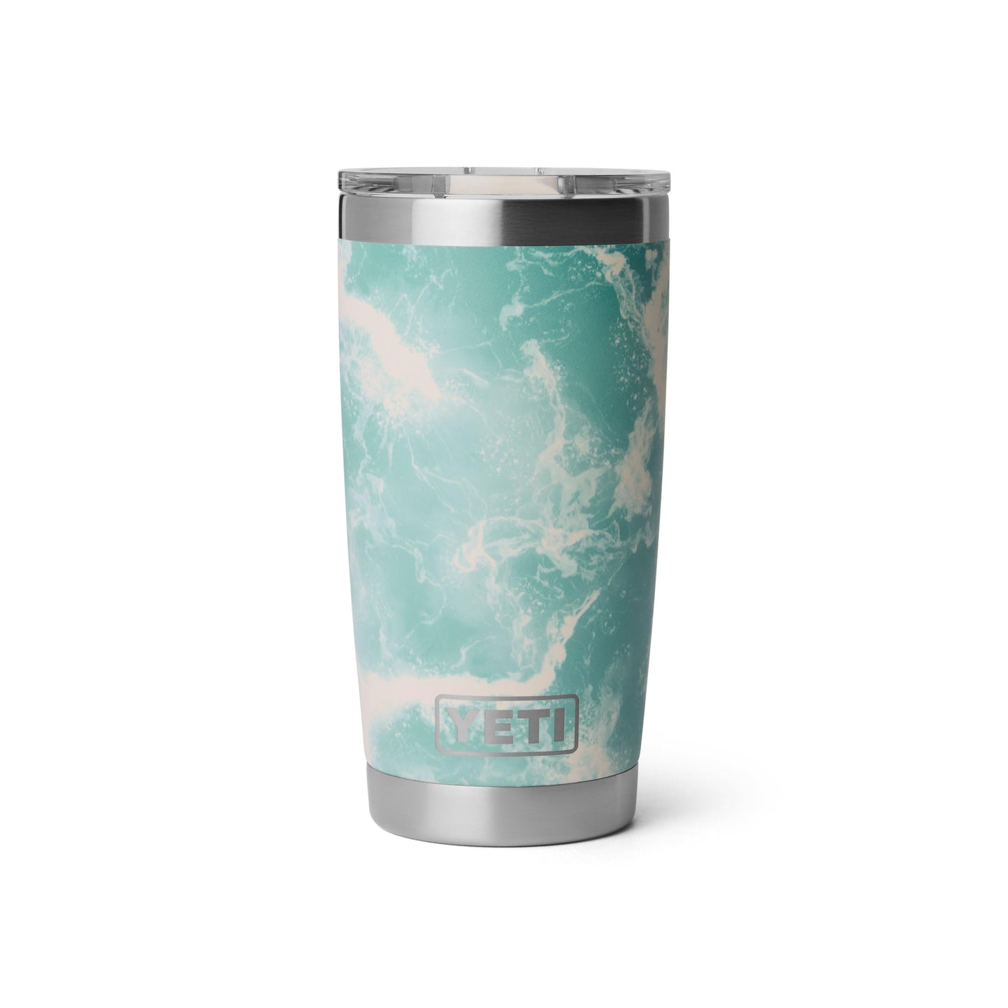 YETI Rambler 20 oz Tumbler, Stainless Steel, Vacuum Insulated with MagSlider Lid, Sea View